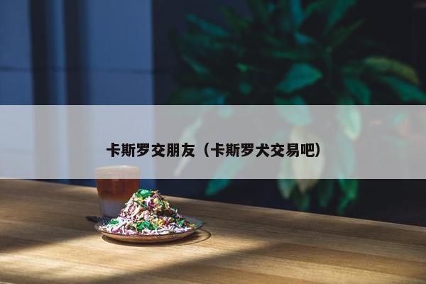 卡斯罗交朋友（卡斯罗犬交易吧）
