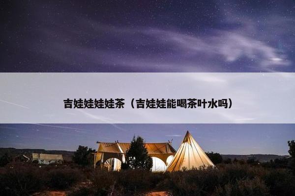 吉娃娃娃娃茶（吉娃娃能喝茶叶水吗）