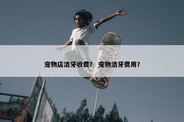 宠物店洁牙收费？ 宠物洁牙费用？