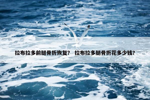 拉布拉多前腿骨折恢复？ 拉布拉多腿骨折花多少钱？