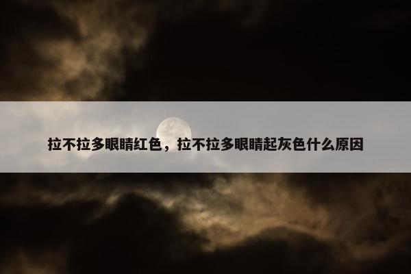 拉不拉多眼睛红色，拉不拉多眼睛起灰色什么原因