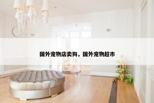 国外宠物店卖狗，国外宠物超市